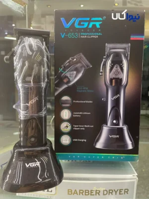 نمونه عکس محصول (6) ماشین اصلاح VGR مدل V- 653 همراه استند و شارژر